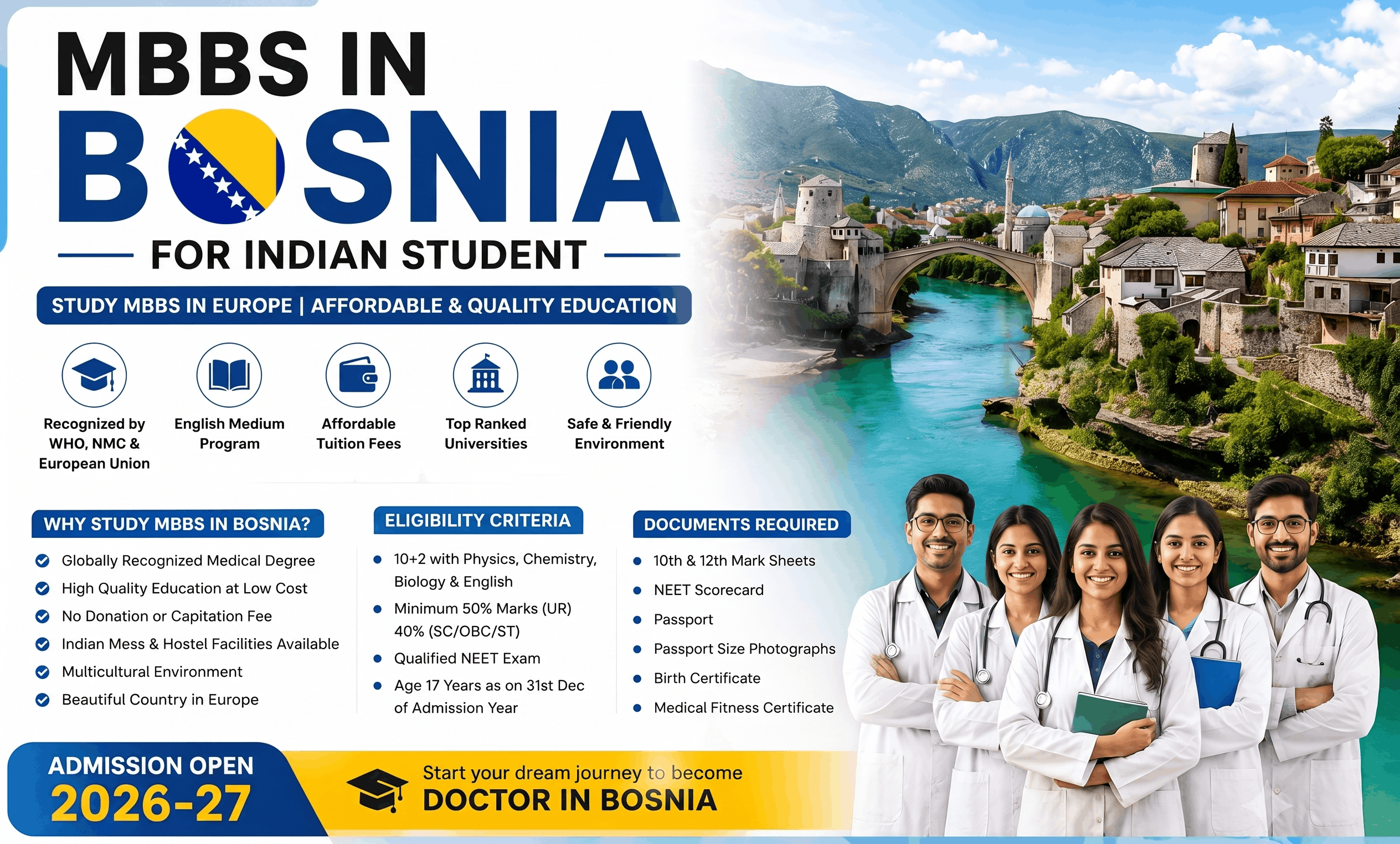 MBBS in Bosnia for Indian Students